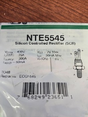 NTE5545 Silicon Controlled Rectifier (SCR)