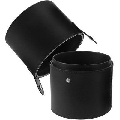 Beaupretty Makeup Brush Holder with Lid Portable Pu Leather Makeup Brush Stor...