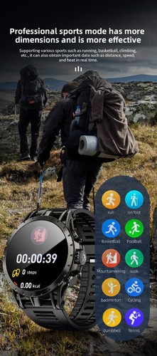 LOKMAT APPLLP 4 Android Smart Watch AMOLED Screen Rotating Camera 4G Watch - Picture 17 of 23