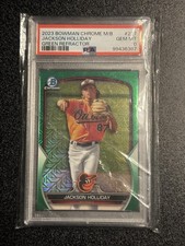2023 Bowman Chrome Green Mojo #bcp227 Jackson Holiday Psa 10 /99