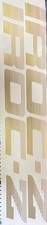 1985-1990 Chevrolet Camaro Iroc-z Door Vinyl Decals Pair Left Right Gold 1985-1990 Chevrolet Camaro Iroc-z Door Vinyl Decals Pair Left Right Gold