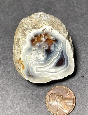 Sumatra Agate, Indonesia Face Polished, 35x35x30mm, 2.5oz White #464