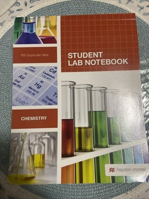 Chemistry Student Lab Notebook 100 Duplicate Sets Carbonless Copy