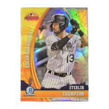 2024 Sterlin Thompson Bowman Chrome Arizona Fall League #AFLS-8 Colorado Rockies