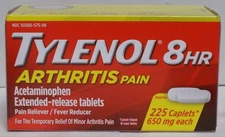 Tylenol Arthritis Acetaminophen 650 mg 8 Hour Extended Release Pain 225 Caplets