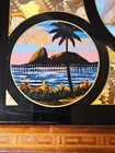Vintage Masonic Serving Tray - Revese Painted Glass ( Rio De Janeiro)... — photo 8