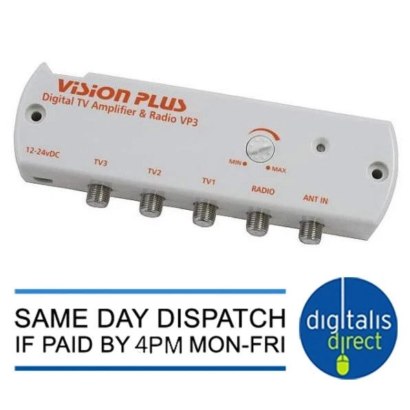 Vision Plus VP3 Digital Amplifier Caravan Television TV Aerial Signal Booster - Image 2 of 4