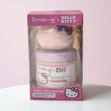 Creme Shop Hello Kitty Rosy Strawberry SPA SET Bath Bomb  Body Scrub -Set of 6