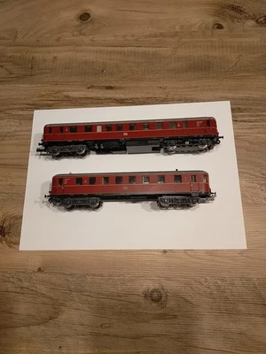 Piko HO 6106 Rail Car Set (Power Car + Extra Car) Tested Runs Well - No OVP. - Image 1 of 4