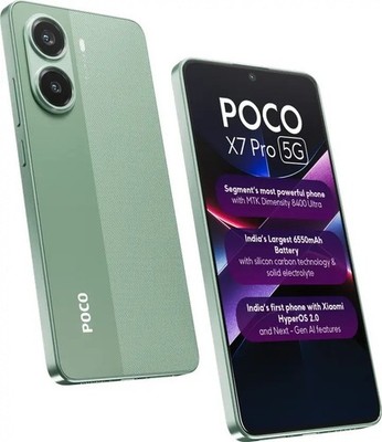 POCO X7 Pro 5G Obsidian Black 12GB RAM 256GB Storage Indian Global