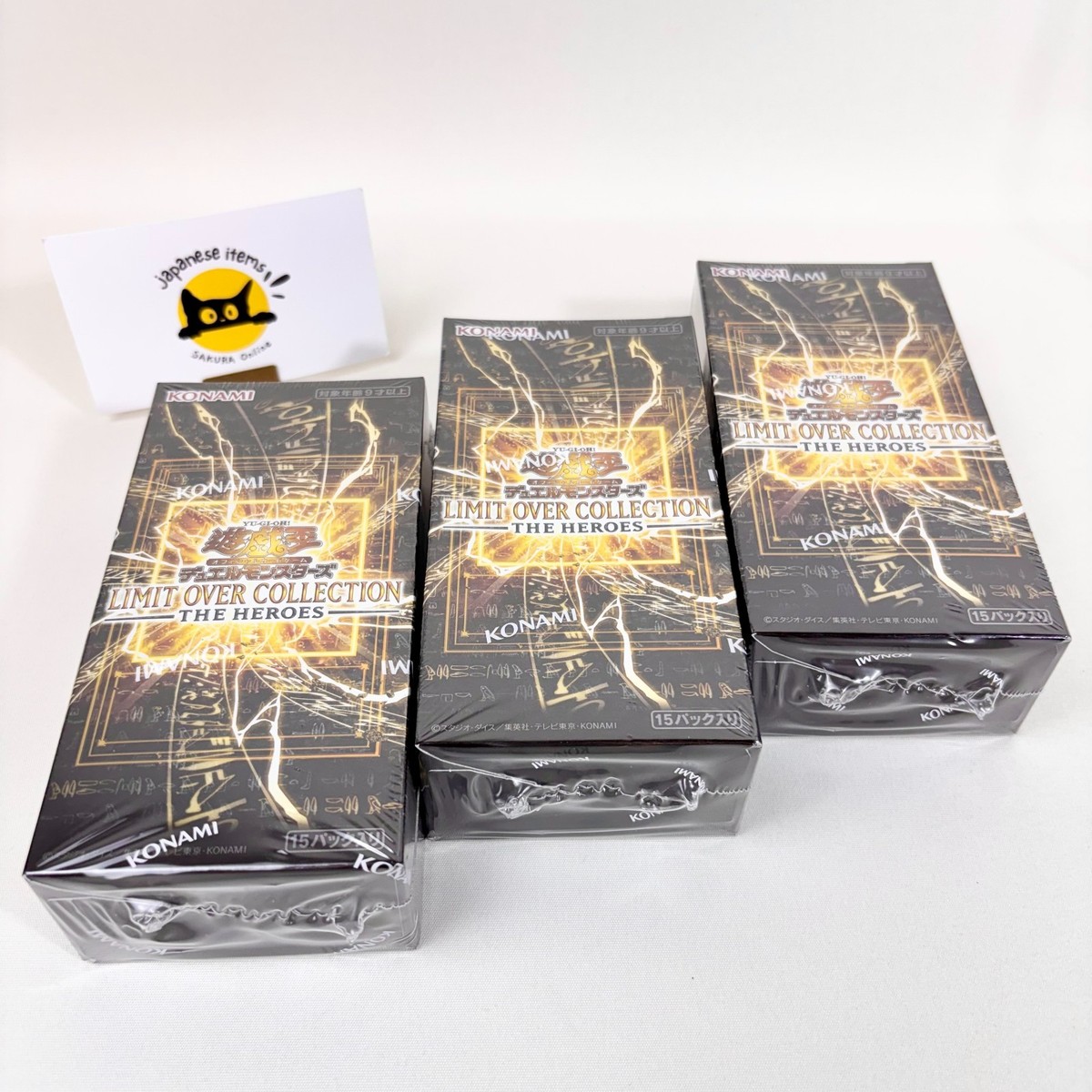 遊戯王LIMIT OVER COLLECTION THE HEROES3Box Yu-Gi-Oh! OCG Limit Over Collection The Heroes JP Factory Sealed
