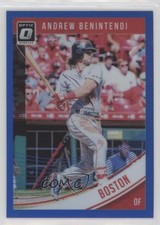 2018 Donruss Optic Blue Prizm /149 Andrew Benintendi (Swing Follow Through) 10k8