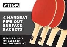 STIGA T0520 Classic 4-Player Pips Out Table Tennis Set