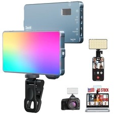 Selfie Camera Phone Light with Metal Hotshoe  Clip CRI 96 2500K-9900K 135 LED