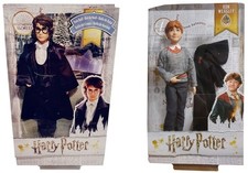 Harry Potter or Ron Weasley Dolls with Coat Uniform Collectible Figures, Choice