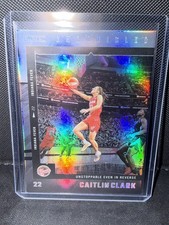 2025 Panini Chronicled Caitlin Clark Unstoppable Even in Reverse Silver Foil