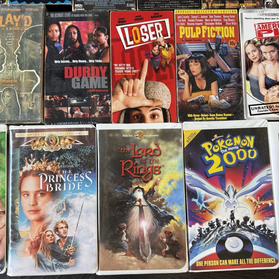 VHS Lot Cult Classics AMERICAN PIE Pokémon2000 Pulp Fiction Blues Brothers E.T. - Image 4 of 4