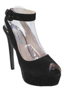 Prada Womens Suede Platform Peep Toe Slingbacks Pumps Black Size 40 10 — photo 1