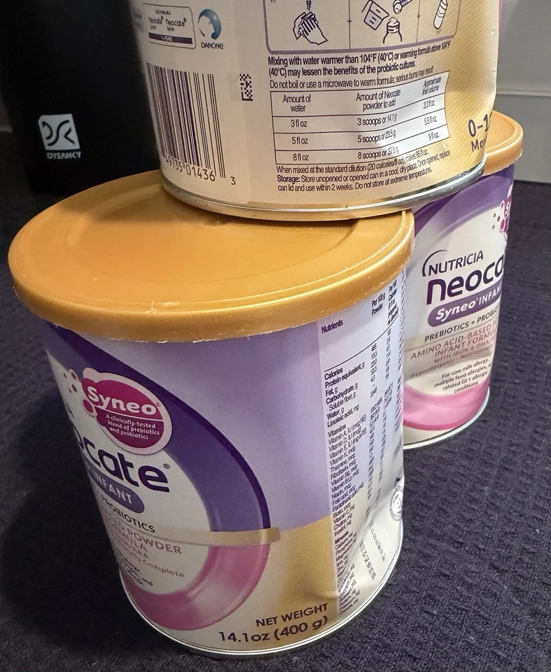 Syneo Infant Formula 14,1 OZ Estuche de 8 Exp 01/2027 Leer Descripción Por Favor Foto 3 de 4