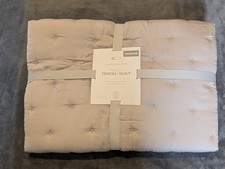 Pottery Barn Baby 'Amelia' Tencel Quilt, Toddler, 91 x 127cm, Lavender, NEW