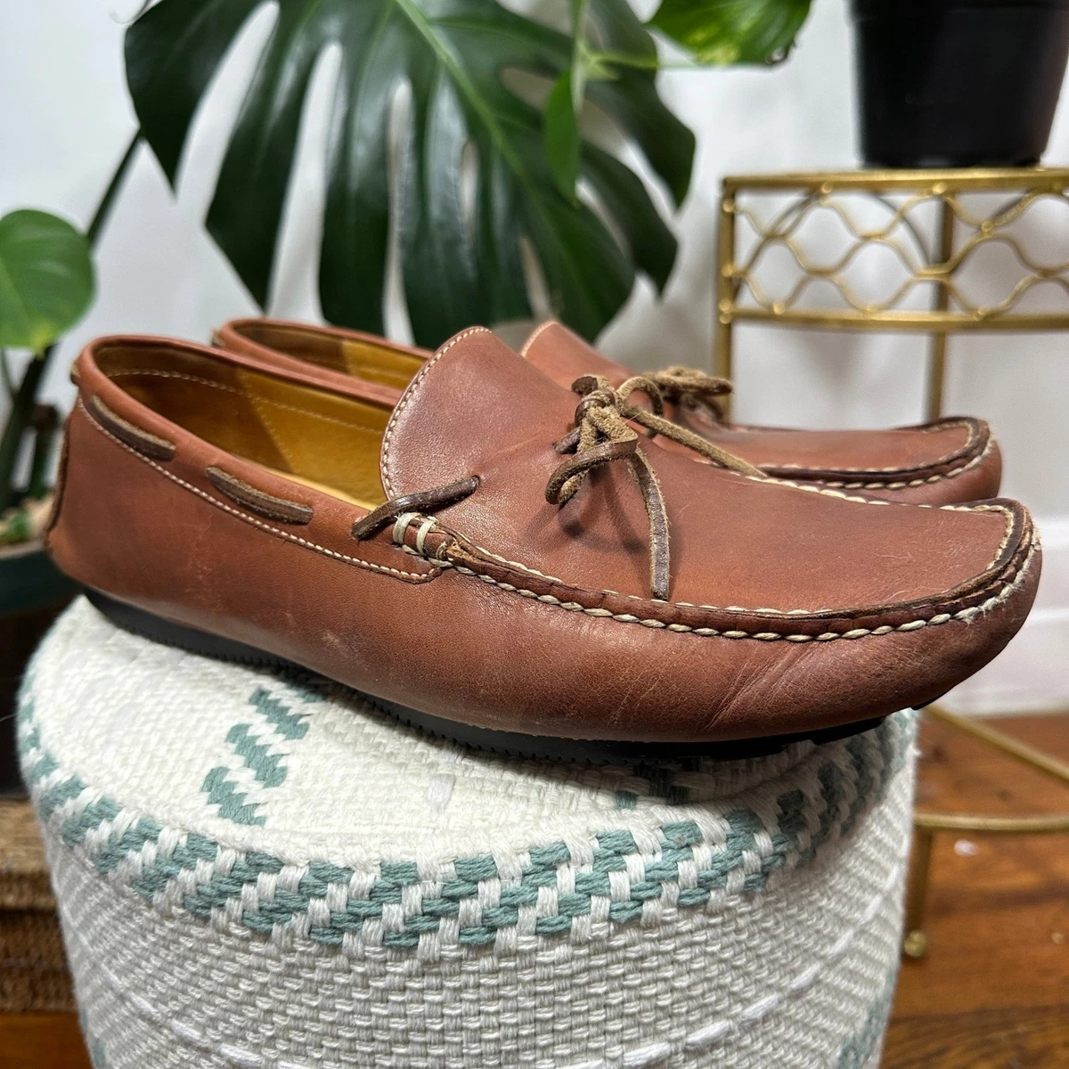 Cole Haan Grant Driver Loafers Mens 10.5M Brown Leather Nike Air C11744 Las mejores ofertas en Zapatos informales para hombre Cole  main image 4