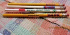 VTG LOT OF 4 - DADS, FROSTIE ROOTBEER, NUGRAPE, COCA COLA UNUSED WOOD PENCILS
