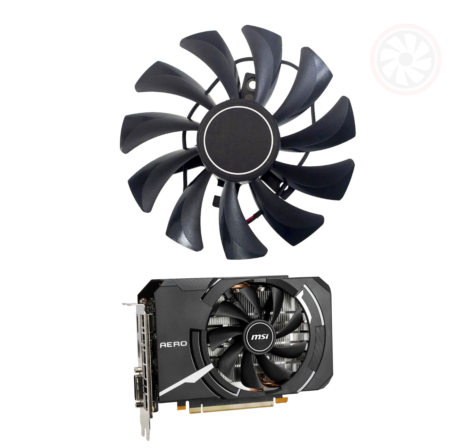 MSI GTX 1650 1660 Ti AERO ITX GPU Graphics Card Fan Replacement - XY-D09010SM