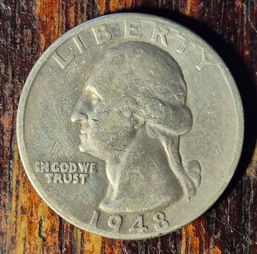 1948 Washington 90% Silver Quarter Circulated