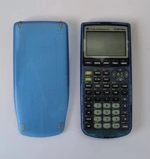 Texas Instruments TI-83 Plus Graphing Calculator Blue Translucent Tested Working
