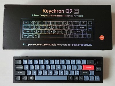 Keychron Mechanical Keyboard Q9 Carbon Black-A US Gateron G Pro Brown Wired