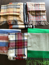 Bundle Scarf Oversize 6 Pieces Multicolor Tartan Plaid Color Block Striped