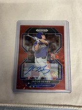 2022 Panini Prizm Draft Picks Jacob Berry #PDP6 Red Donut Circle Prizm Auto /99