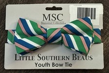 Striped Print MSC Little Southern Beaus Bow Tie BSLF