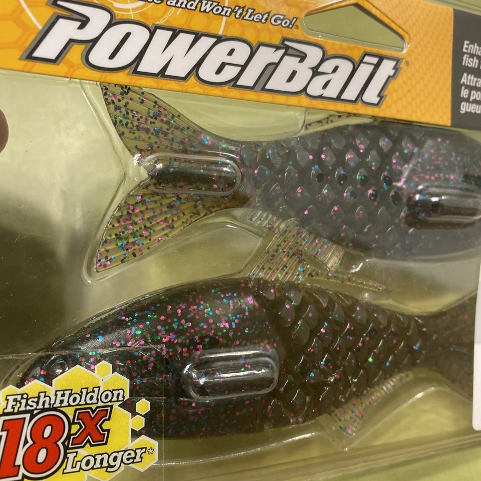 Berkley PowerBait Shad-E Watermelon Candy 2 count pack - Image 3 of 4