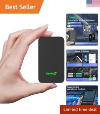 Compact 5.0 CarPlay & Android Auto Wireless Adapter | Lightweight & Portable