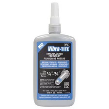 Vibra-Tite Threadlocker, VIBRA-TITE 121, Blue, Medium Strength, Liquid, 250 mL