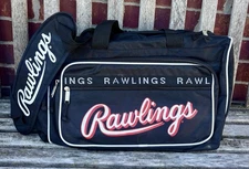 Rawlings Black Duffle Bag Sports Equipment Travel Bag Never Used