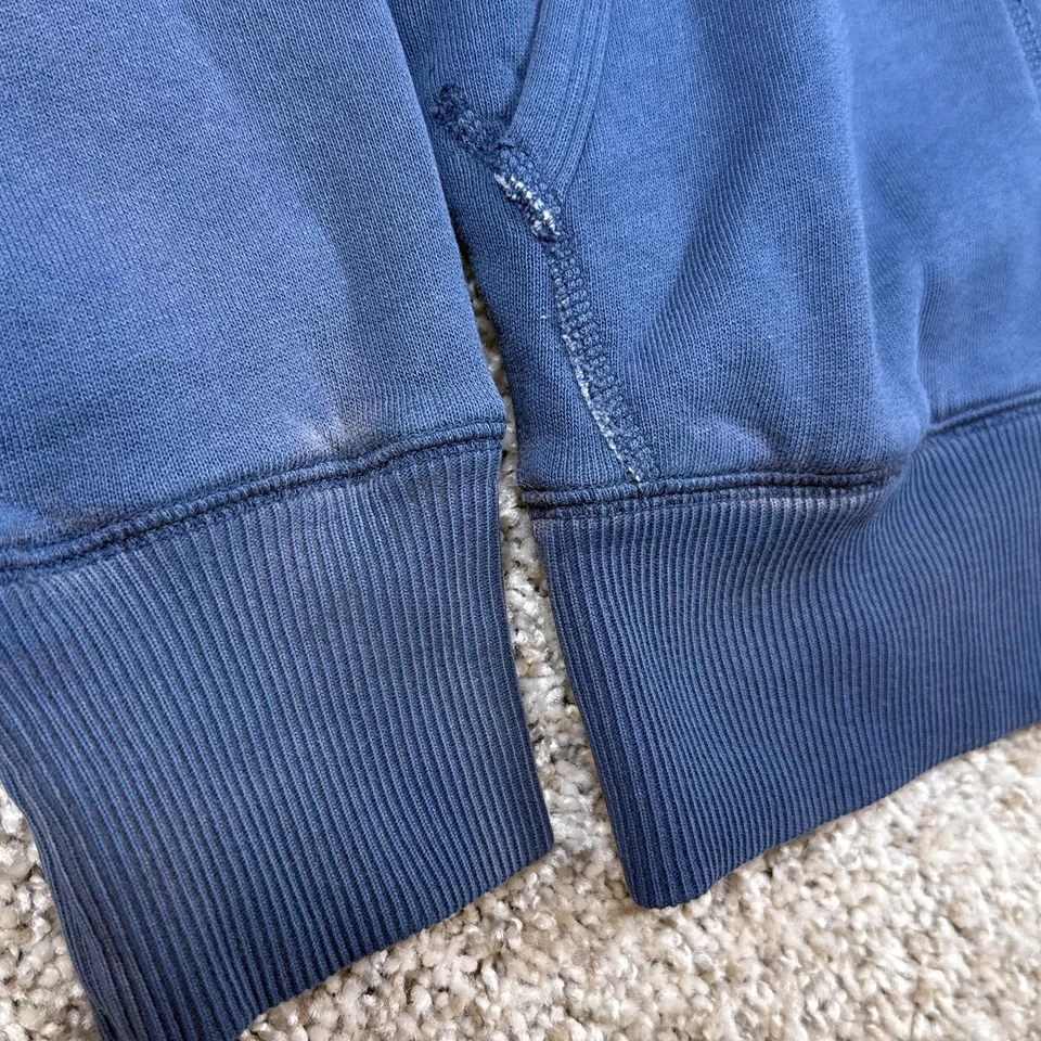 Double RL RRL Ralph Lauren Hoodie Mens Small Navy Full Zip Fleece Sweatshirt - Image 4 of 4