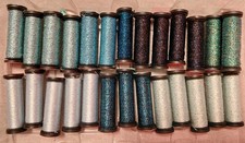 Kreinik VERY FINE 4 BRAID 11 M 12 Yds blues new per reel