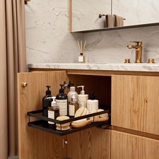 Pull Out Cabinet Organizer, Pull Out Drawers for Cabinets, No Drill Adhesive ...