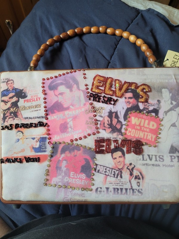 Elvis Presley Wood Cosmetic Case