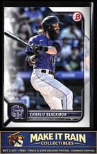 Charlie Blackmon 2022 Bowman #75 Colorado Rockies Baseball