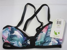 NWOT Next Watercolor Palm SZ 32 B/C Cup Scoop Underwired Bikini Swim Top 108419