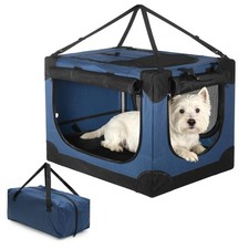 24 inch Small Dog Crate - for Small Dogs, Portable Travel Pet Crate with 4 Me...