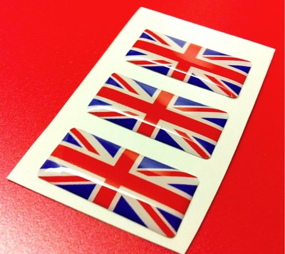 2 Adesivi In Vinile IRLANDA-UK, Bandiera Volante Irish E Union Jack 75mm, Finitura Lucida - Foto 3