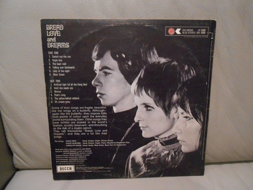 BREAD, LOVE AND DREAMS - S/T - UK - 1st PRESS - MONO - COMPLETE - Picture 4 of 9