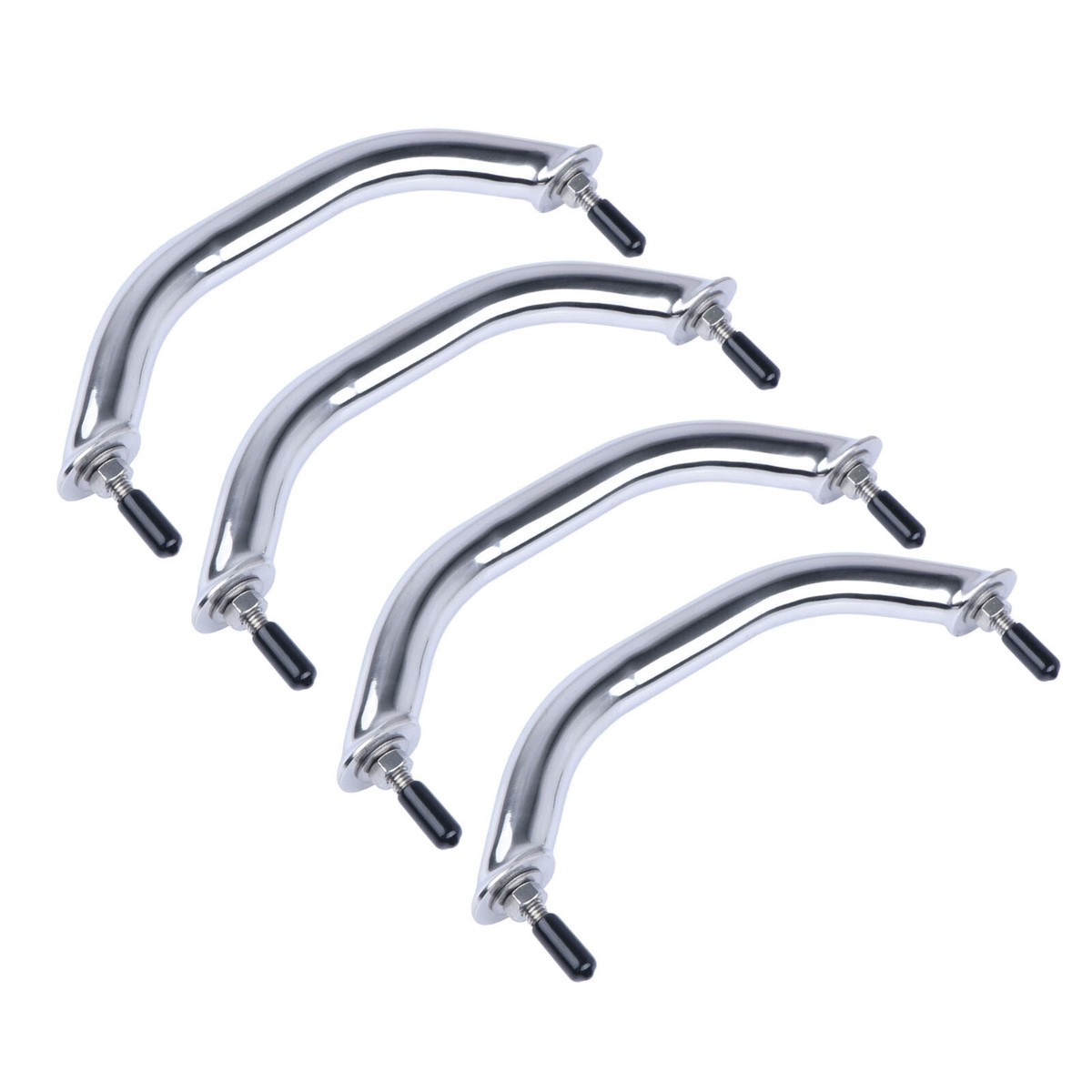 Stainless Steel 8-1/3 Boat Grab Handle Hand Rail With Flange & Stud Heavy Duty - Foto 6