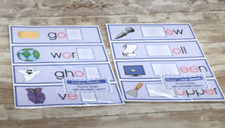 Bundle Set - 96 Picture Strips with Movable Letters Montessori