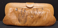 Vintage Snakeskin Handbag Purse w/ Wallet