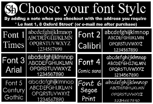 FREESTANDING MODERN HOUSE SIGN DOOR NUMBER ADDRESS PLAQUE BUSINESS POST SIGN - Image 4 of 4